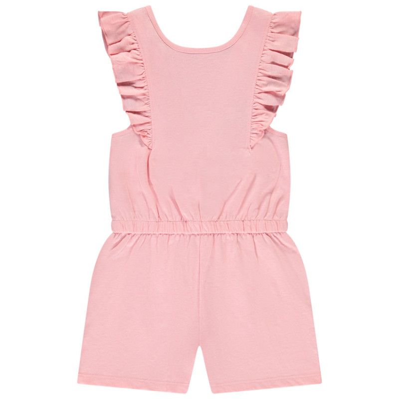Combi-short sans manches avec volants fille