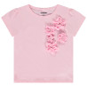 T-shirt manches courtes à fleurs 3D fille