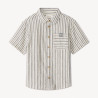 Chemise manches courtes à rayures garçon