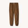 Pantalon jogger uni et doublé jersey garçon