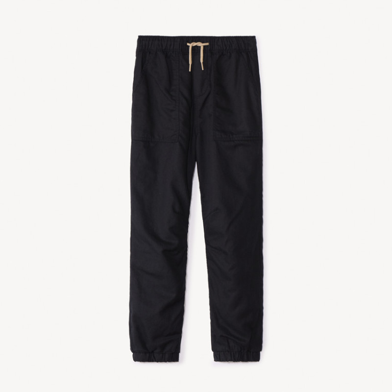 Pantalon jogger uni et doublé jersey garçon