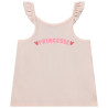 Débardeur uni avec print fantaisie pailleté pour bébé fille
