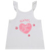 Débardeur uni avec print fantaisie pailleté pour bébé fille