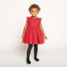 Robe de fête manches courtes en tulle pailleté pour bébé fil