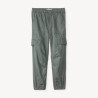 Pantalon jogger en twill uni garçon