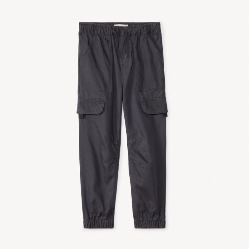 Pantalon jogger en twill uni garçon