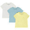 Lot de 3 t-shirts manches courtes unis pour bébé garçon
