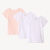 Lot de 3 maillots de corps manches courtes fille