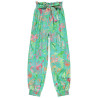 Pantalon fluide imprimé tropical fille