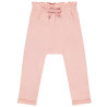 Pantalon de jogging uni avec nœud fantaisie pour bébé fille