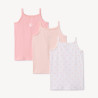 Lot de 3 maillots de corps débardeurs fantaisie fille