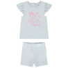 Set pyjama court en jersey print océan pour bébé fille