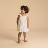 Robe barboteuse de cérémonie en broderie anglaise pour bébé 