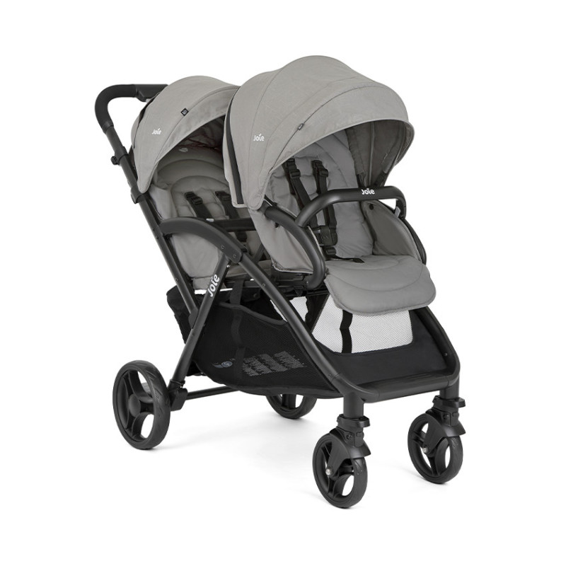 Poussette double pour jumeaux Evalite Duo pebble