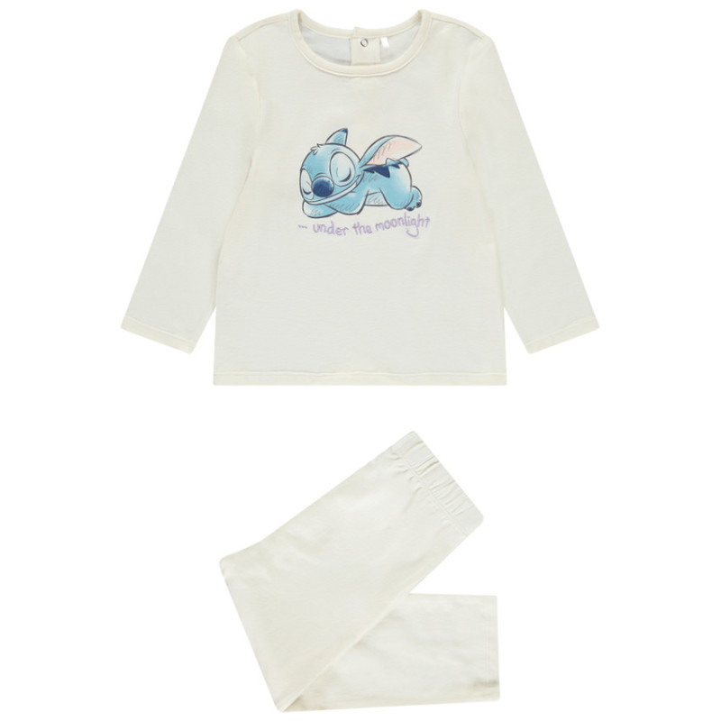 Set pyjama 2 pièces uni Stitch Disney pour bébé fille avec f