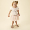 Robe effet 2 en 1 à tulle imprimé papillons pour bébé fille