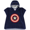 Poncho de bain ludique Captain America Marvel garçon