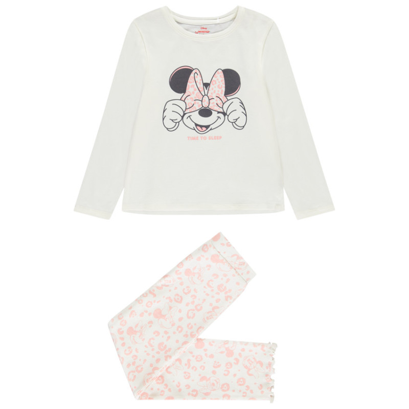 Set pyjama long en jersey Minnie Disney fille