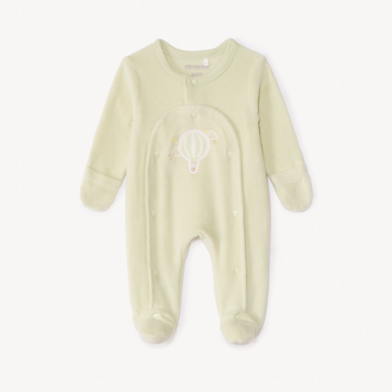 Dors-bien en velours patch montgolfière pour bébé prématuré