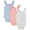Lot de 3 bodies sans manches en maille pointel pour bébé fil