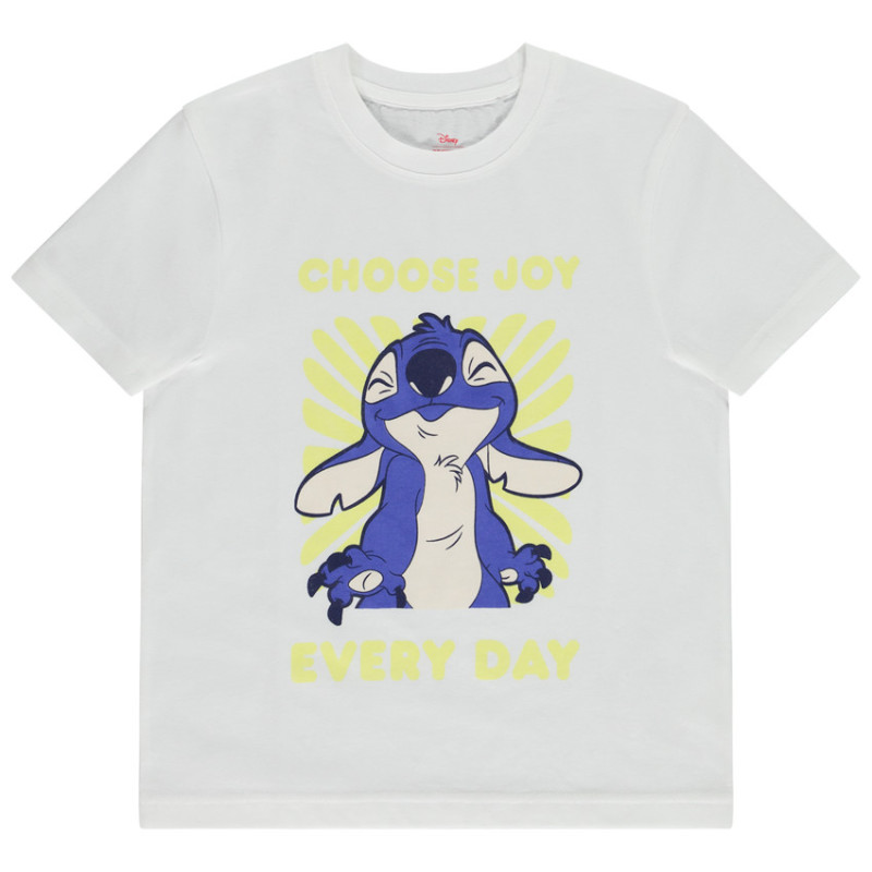 T-shirt manches courtes print Stitch Disney garçon