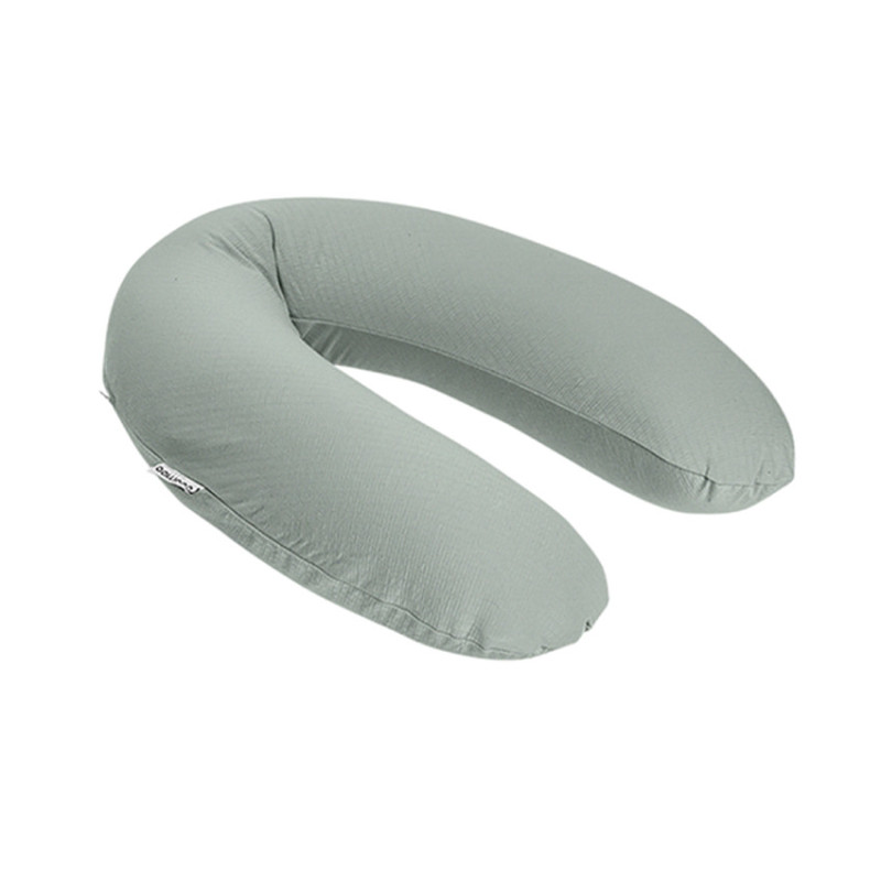 Coussin d'allaitement BUDDY multi-usages 180cm - Jersey Gree