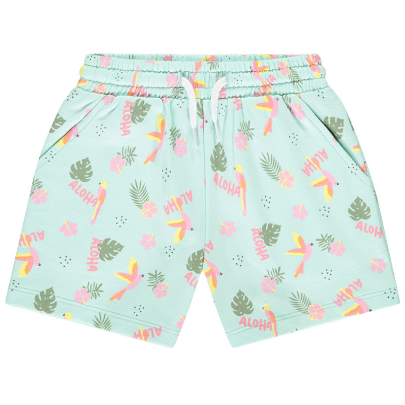 Short en molleton fantaisie à imprimé exotique fille