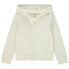Gilet en molleton uni à capuche fille