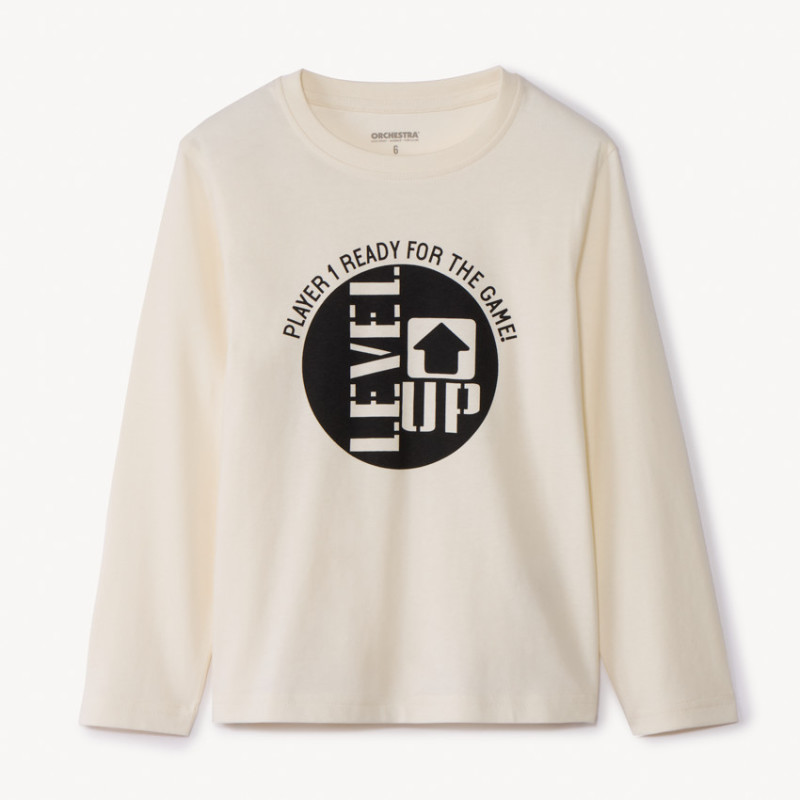 T-shirt manches longues printé garçon