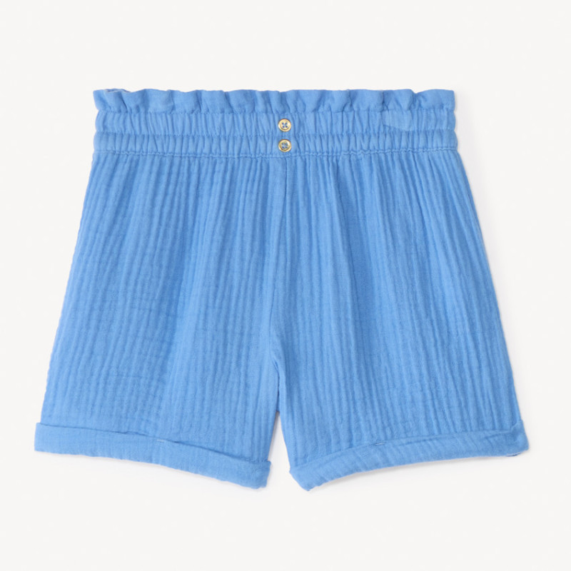 Short uni en double gaze fille
