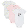 Lot de 3 bodies manches courtes Minnie Disney pour bébé fill