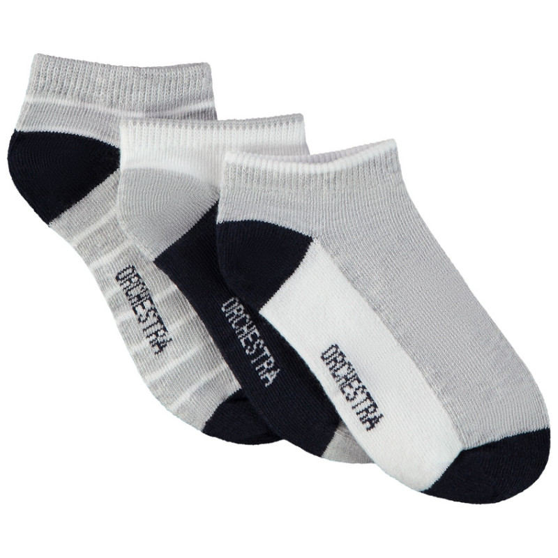 Lot de 3 paires de chaussettes courtes pour garçon