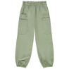 Pantalon ballon esprit cargo en toile unie fille