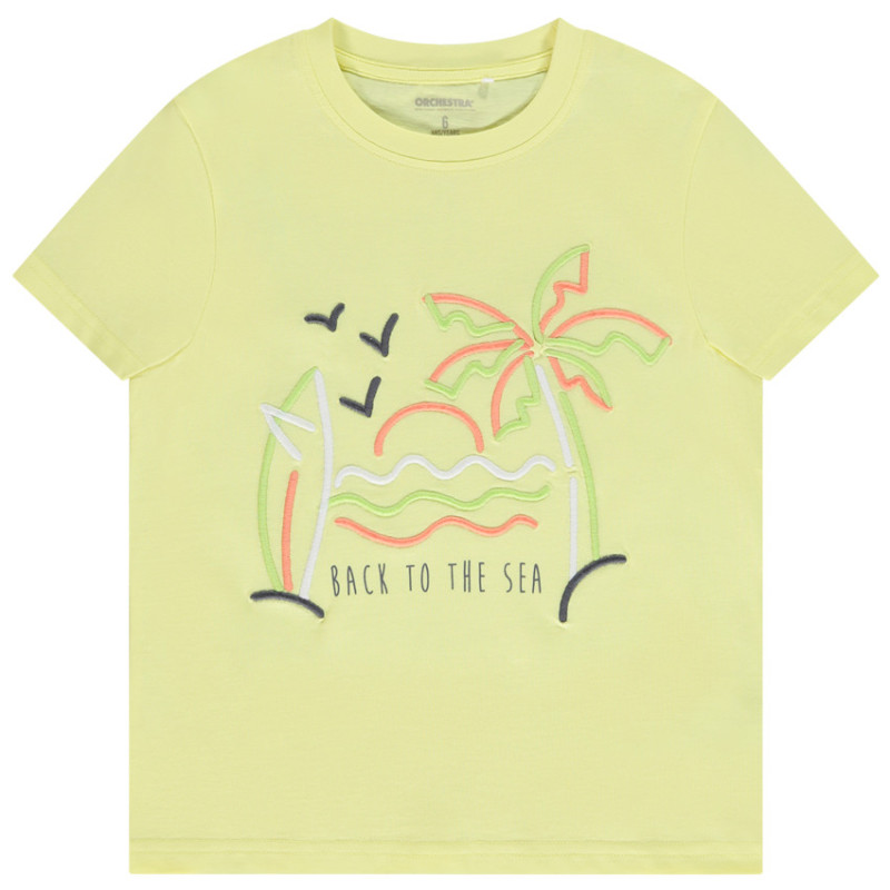 T-shirt manches courtes à broderies 3D garçon