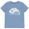 T-shirt manches courtes uni avec print fantaisie garçon