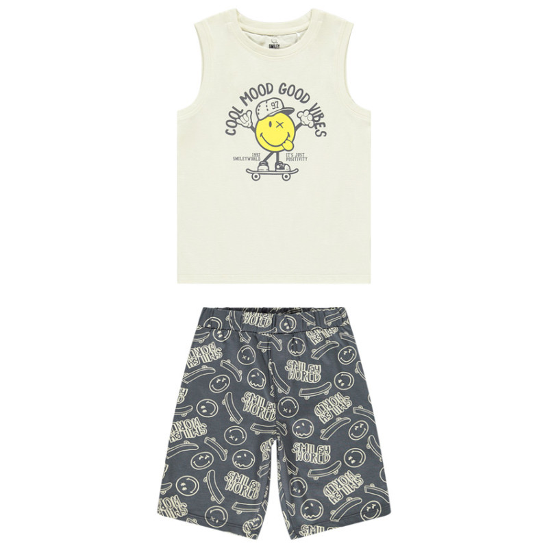 Set pyjama court 2 pièces SmileyWorld garçon