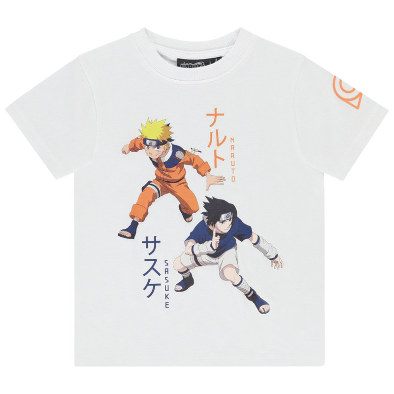 T-shirt manches courtes photoprint Naruto & Sasuke garçon