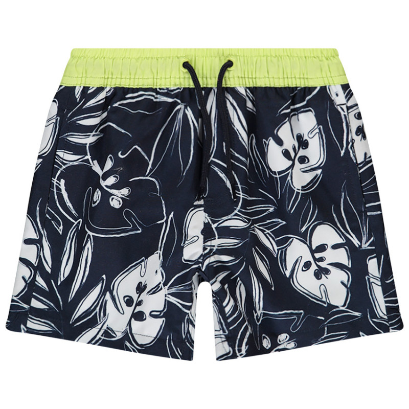 Short de bain imprimé feuillage garçon