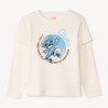 T-shirt manches longues nid d'abeille print Stitch Disney ga