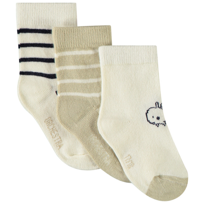 Lot de 3 paires de chaussettes fantaisie pour bébé garçon