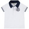 Polo manches courtes à blason brodé pour bébé garçon