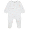 Dors-bien imprimé effet plastron volanté pour bébé fille