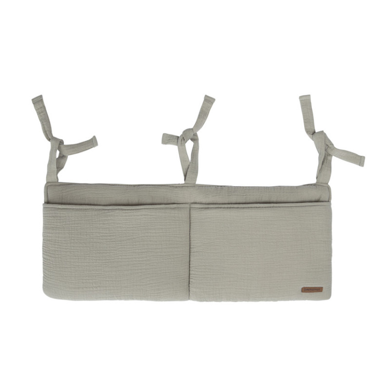Pochette de lit à suspendre en gaze vert