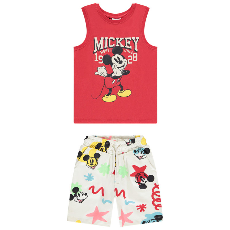 Ensemble débardeur + bermuda Mickey Disney garçon