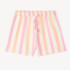 Short en tubique rayé fille