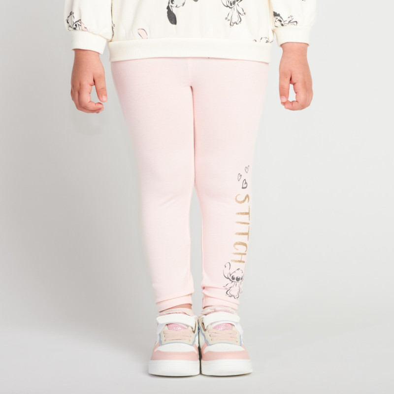 Caleçon long uni Stitch Disney pour bébé fille