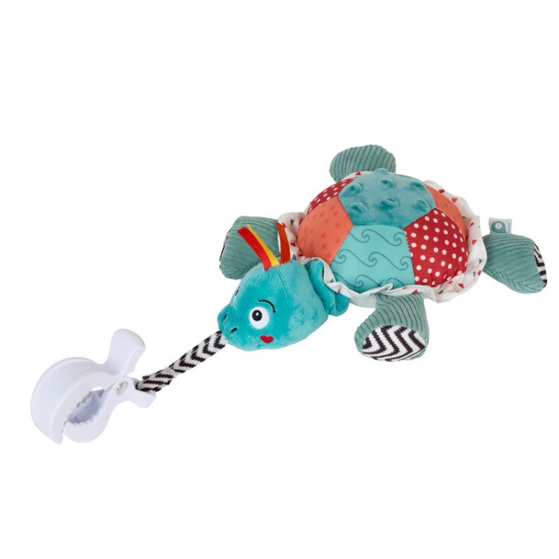 Peluche d'activités vibrante à suspendre Sacha la tortue