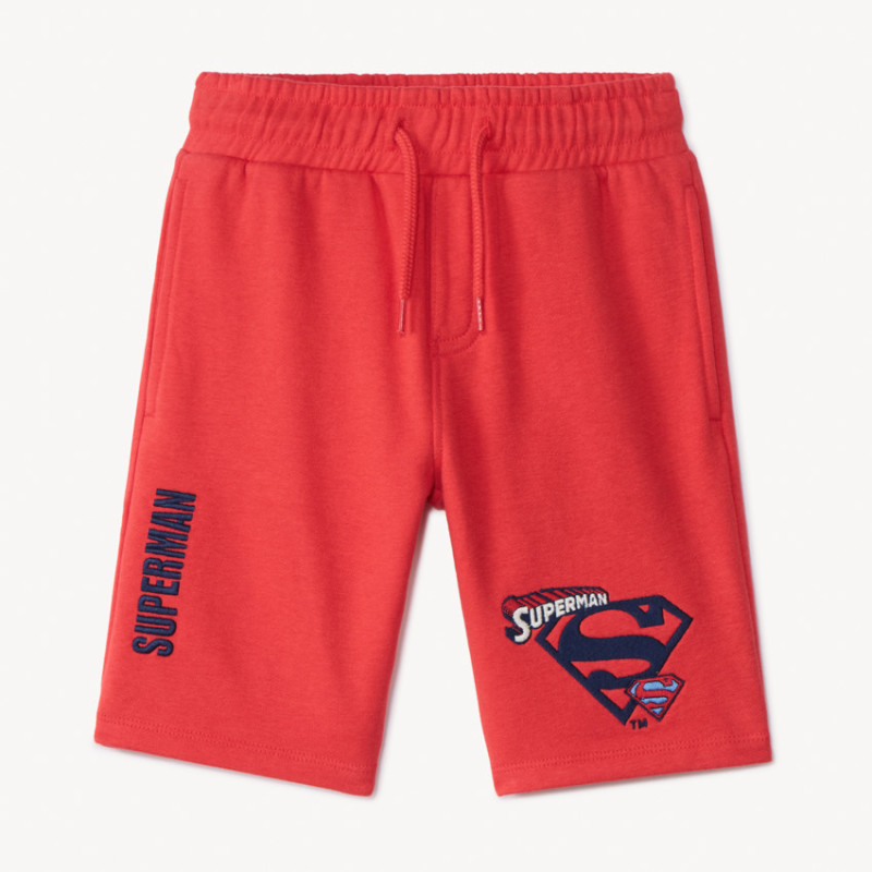 Bermuda en molleton uni Superman Warner garçon