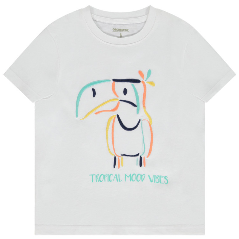 T-shirt manches courtes à broderies 3D garçon