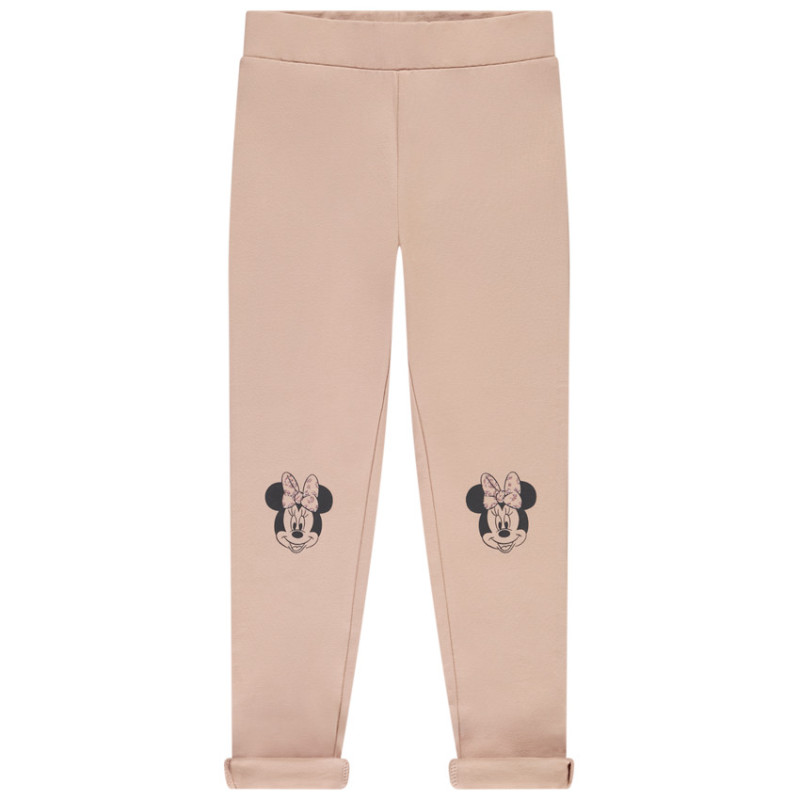 Legging uni avec print Minnie Disney aux genoux fille